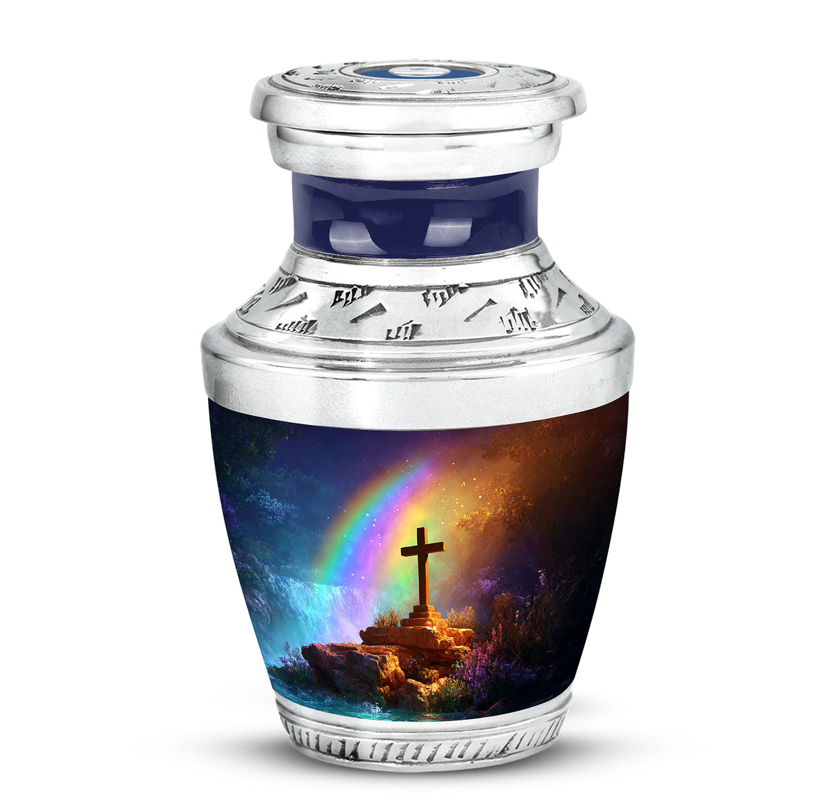Regal Cross Memorial Cremation Urns - Pink - Yatskia