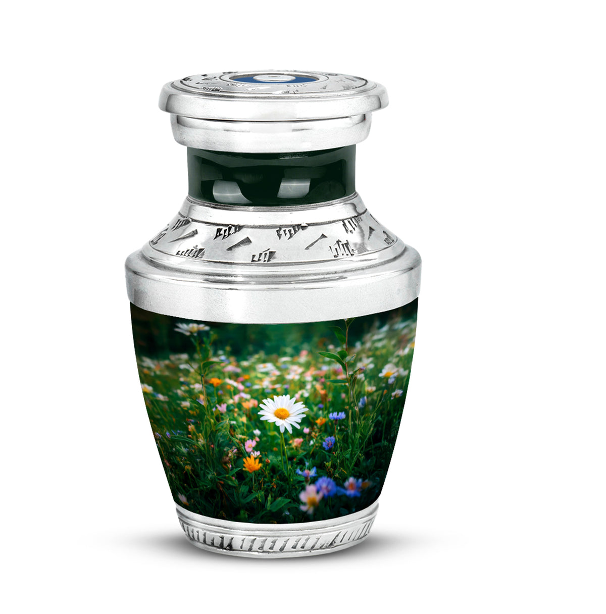 Personalized Seraphic Daisy Cremation Urns - Green - Yatskia