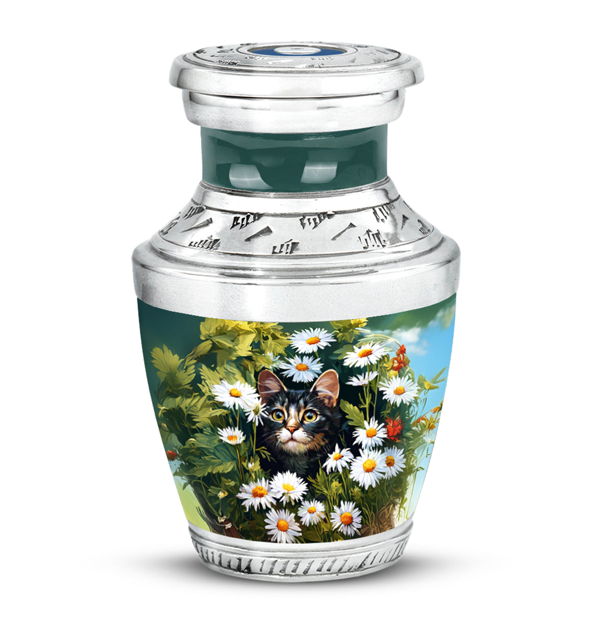 Personalized Refined Daisy Cremation Urns - Yellow - Yatskia