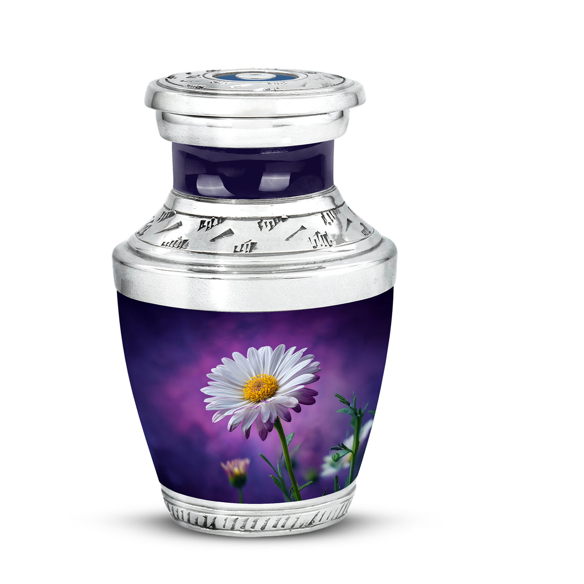 Timeless Purple Daisy Cremation Urn for Ashes - Yatskia