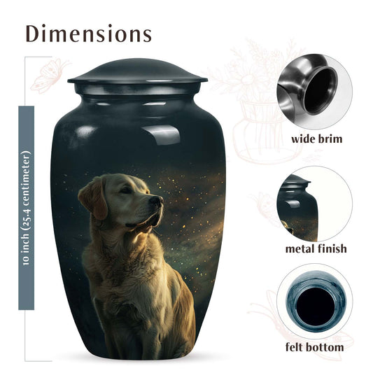 Adorable Golden Retriever Dog Cremation Urn - Unique Urn for Pet Ashes