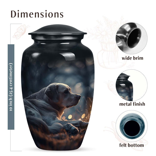 Golden Labrador Dog Memorial Urn - Unique Premium Urn For Pet Ashes
