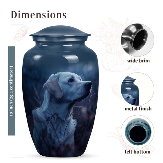Adorable Labrador Cremation Burial Urn for Ashes - Premium Urn for Pet