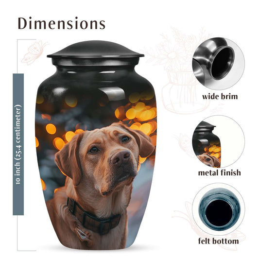 Golden Labrador Dog Pet Cremation Urn - Pet Memorial Urns