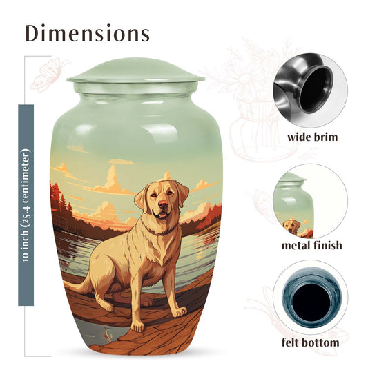 Labrador Dog Cremation Urn for Ashes – Pet Memorial Urn