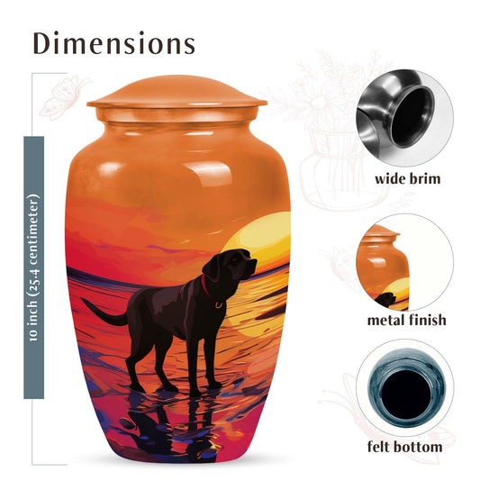 Black Labrador Cremation Urn for Dog Ashes – Cremation Urn