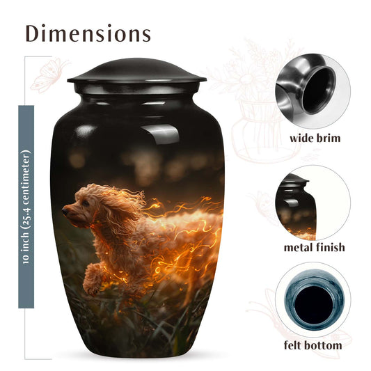 Poodle Dog Cremation Urn for Ashes - Pet Cremation Urns for Dogs