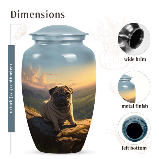 Pug Keepsake Urn – Loving Dog Cremation Urn