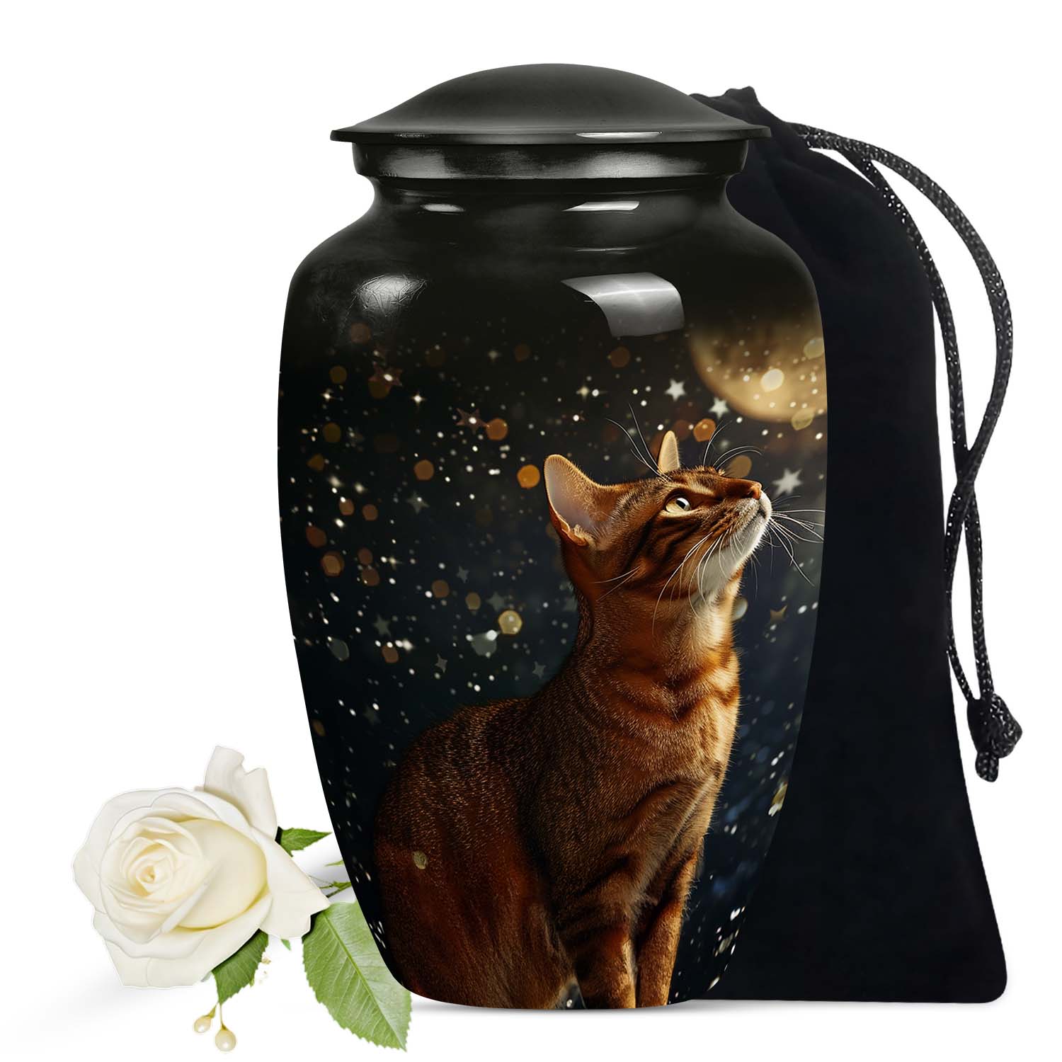 Bengal Cat Cremation Urn Custom Handcrafted Urn for Cat Ashes