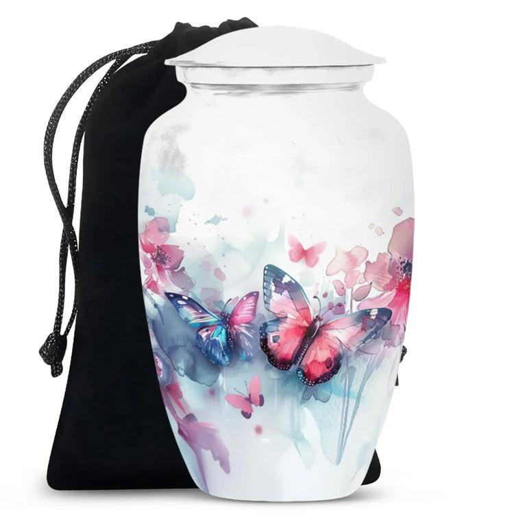 White Cremation Urn