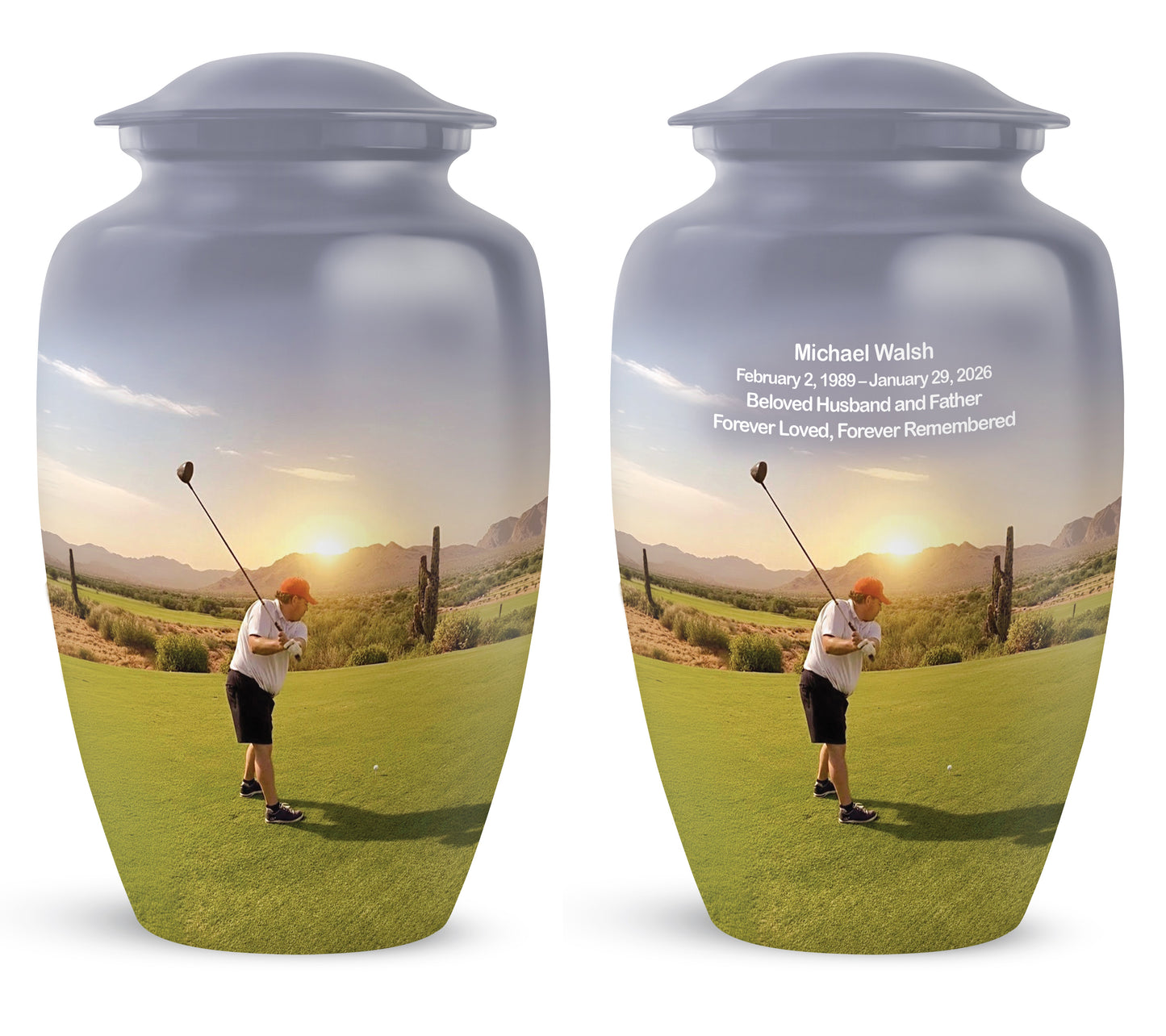 Personalized Urn 10 inch large urn for miguel