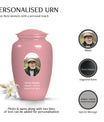 Light Pink Portrait Customizable Urn for Human Ashes - Plain Funeral Urns Women