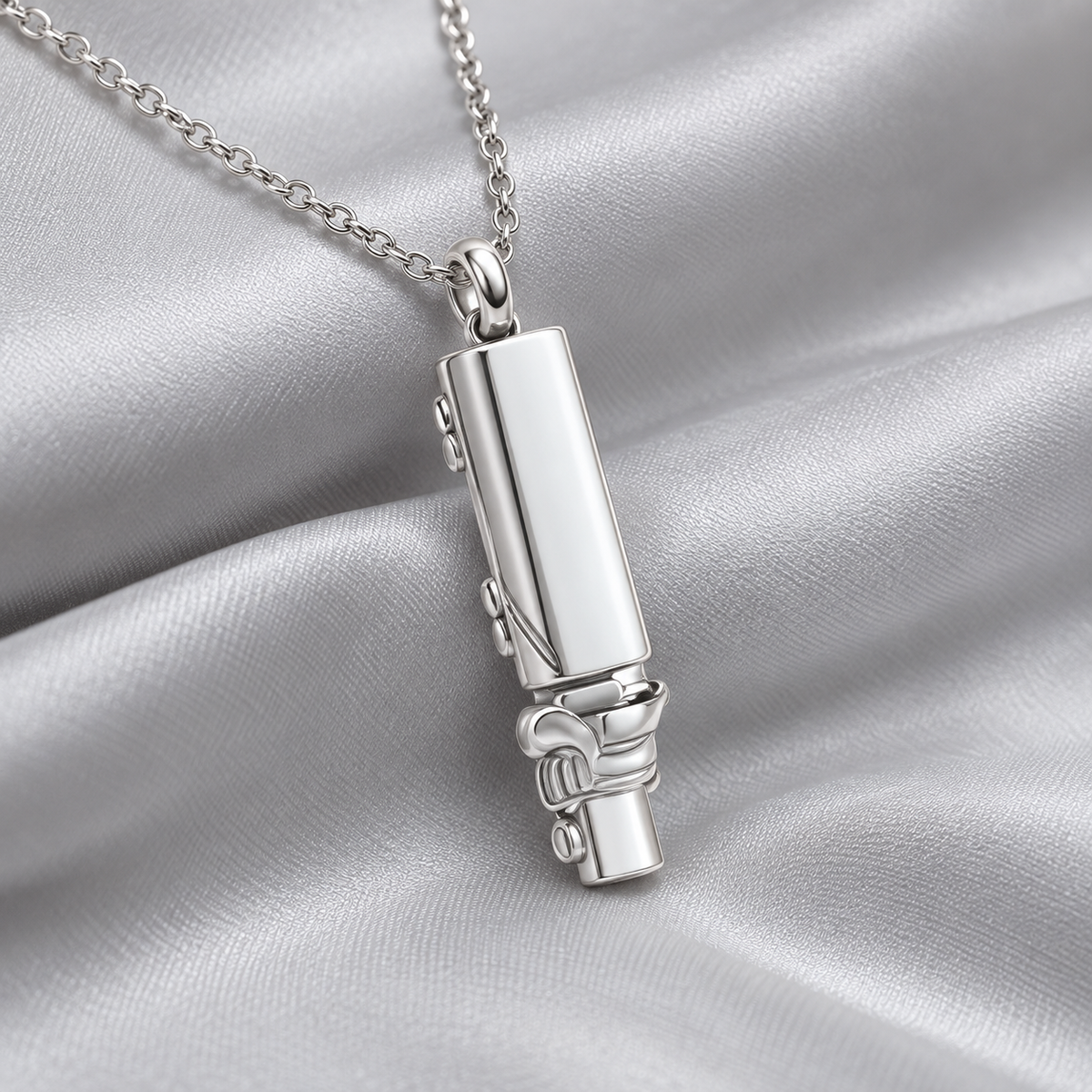 Rectangular Memorial Urn Necklace for Ashes
