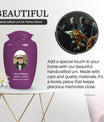 Plum Portrait Customizable Urn for Human Ashes - Plain Purple Urn Cremation Urn