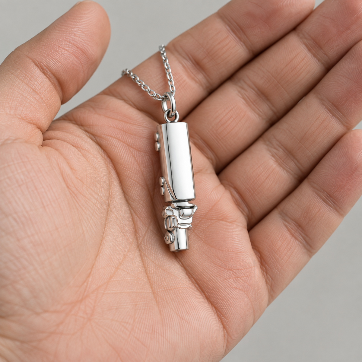Rectangular Memorial Urn Necklace for Ashes