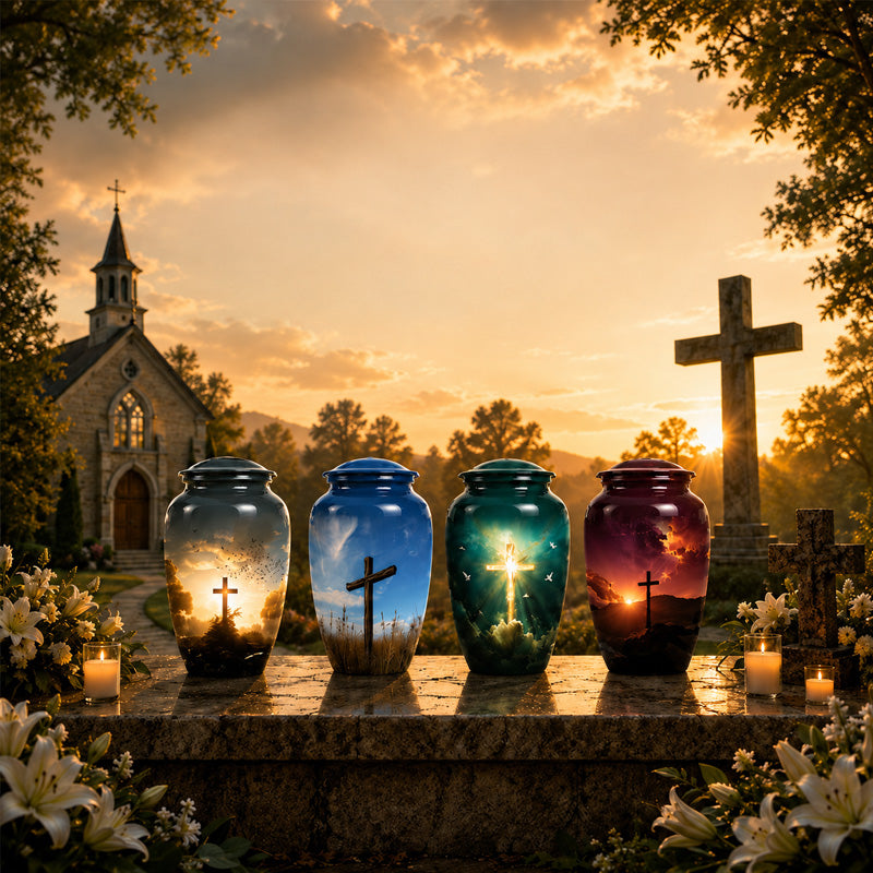 Celtic Cross Cremation Urns For Funeral | Cross Urns for Ashes
