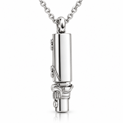 Rectangular Memorial Urn Necklace for Ashes
