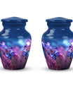 Classic purple butterfly urn for human ashes.