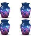 Classic purple butterfly urn for human ashes.