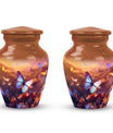 Blue Butterflies Cremation Urn for Cremated Human ashes