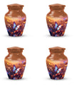 Blue Butterflies Cremation Urn for Cremated Human ashes