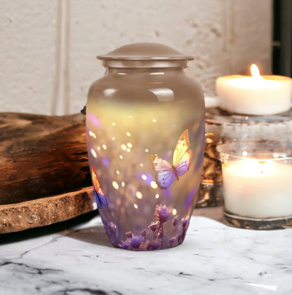 Butterflies Urn for Human Ashes Cremation Urn.