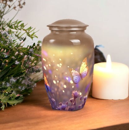 Butterflies Urn for Human Ashes Cremation Urn.
