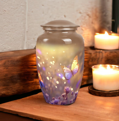 Butterflies Urn for Human Ashes Cremation Urn.
