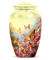 Colorful Butterflies Cremation Urn.