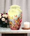 Colorful Butterflies Cremation Urn.