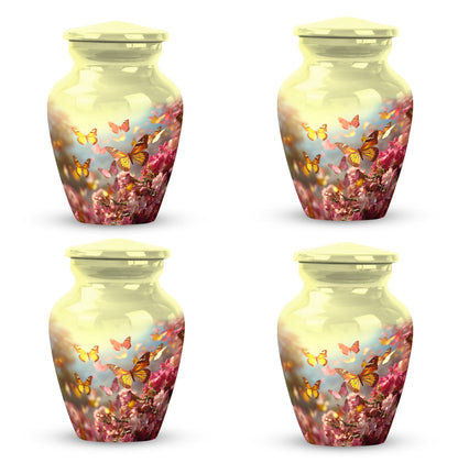 Colorful Butterflies Cremation Urn.