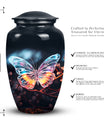 Magical Butterfly Cremation Urn in Aluminium for adult ashes