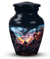 Magical Butterfly Cremation Urn in Aluminium for adult ashes