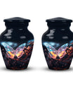Magical Butterfly Cremation Urn in Aluminium for adult ashes