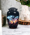 Magical Butterfly Cremation Urn in Aluminium for adult ashes