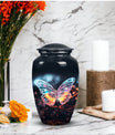 Magical Butterfly Cremation Urn in Aluminium for adult ashes