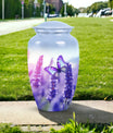 Large Purple Butterfly Urn for Ashes with Personalised.