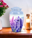 Large Purple Butterfly Urn for Ashes with Personalised.