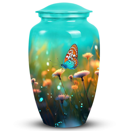 Classic 3-inch Butterflies in Forest Memorial Urn.