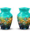 Classic 3-inch Butterflies in Forest Memorial Urn.