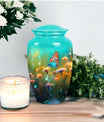 Classic 3-inch Butterflies in Forest Memorial Urn.