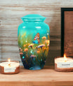 Classic 3-inch Butterflies in Forest Memorial Urn.