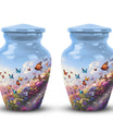 Colorful Butterflies Classic Urn for Ashes.