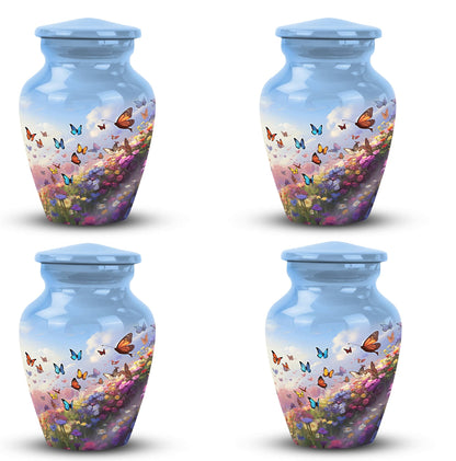 Colorful Butterflies Classic Urn for Ashes.