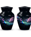 Aluminium Classic Peacock Urn for Cremation Ashes