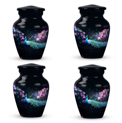 Aluminium Classic Peacock Urn for Cremation Ashes