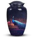 Classic Peacock Cremation Urn for Mom