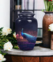 Classic Peacock Cremation Urn for Mom