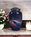 Classic Peacock Cremation Urn for Mom