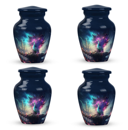 Peacock Memorial cremation urn in classic design for adults